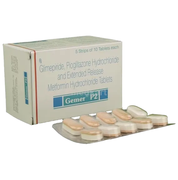 gemer p 2mg tablet 10's